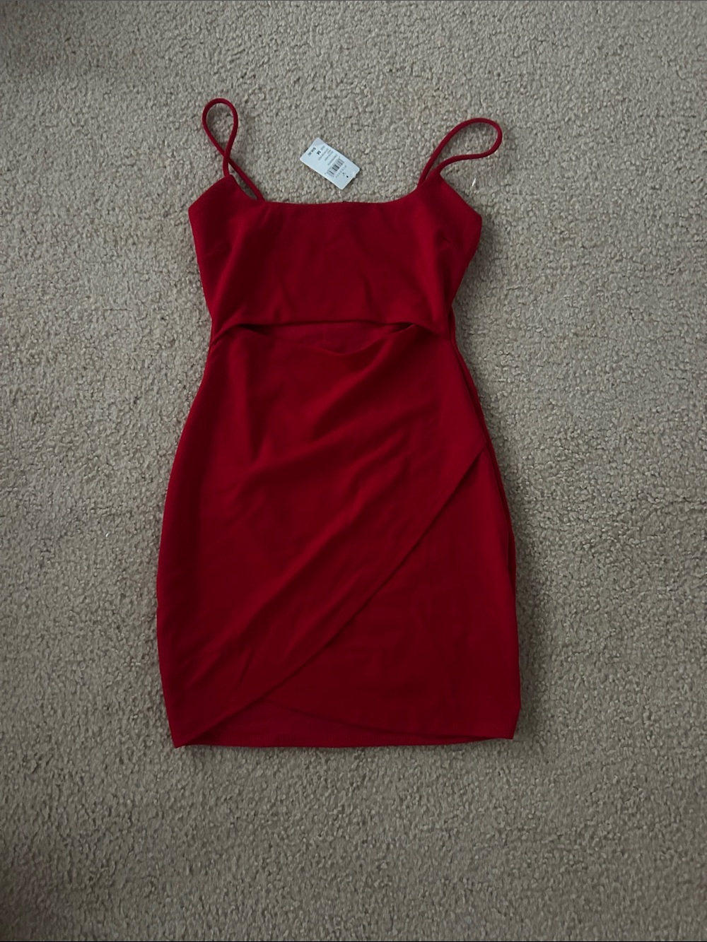 Windsor Red Spaghetti-Strap Mini Dress